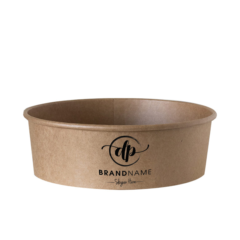 CUSTOM PRINTED KRAFT PAPER BOWL 1300 ML UniCup customized paper cups